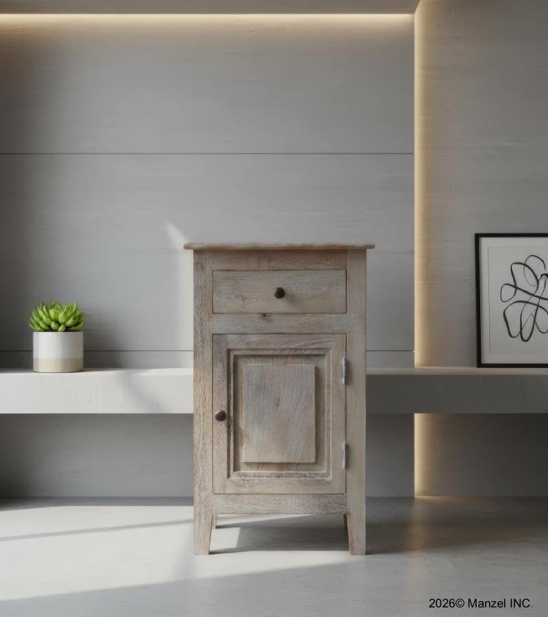 SOLID WOOD NIGHTSTAND / END TABLE