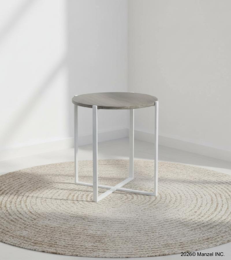 WOOD & IRON SIDE TABLE