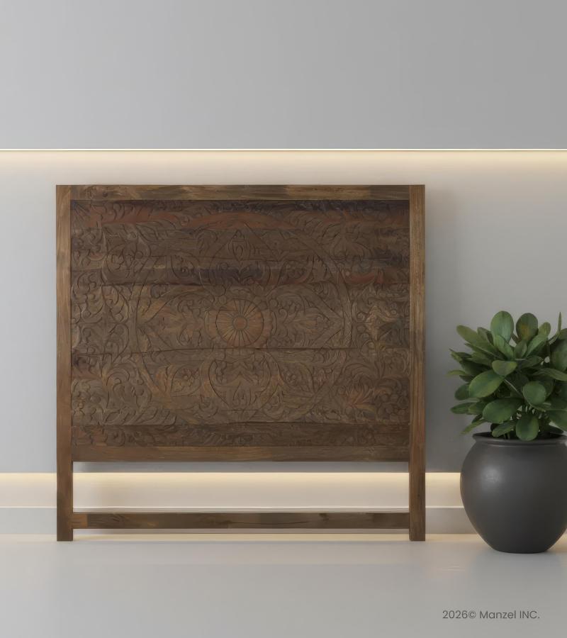 CARVED HEADBOARD