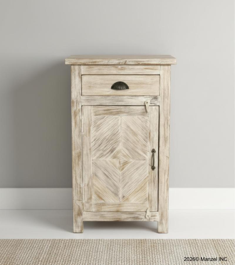 RECLAIMED WOOD 1 DRAWER END TABLE / NIGHTSTAND