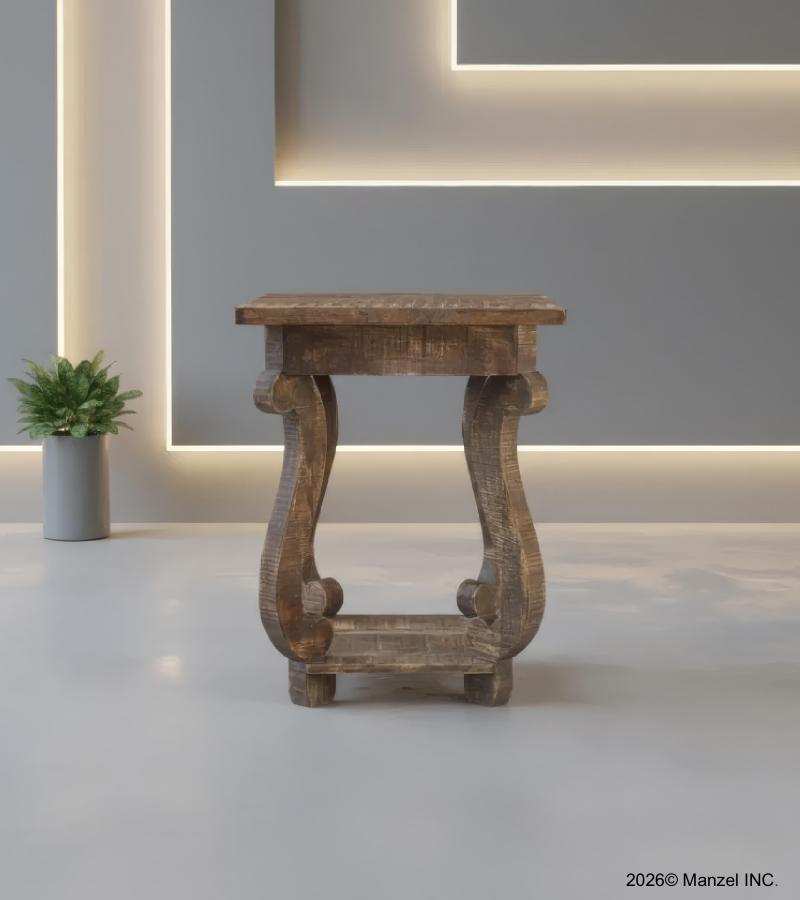 SOLID WOOD SIDE TABLE END TABLE