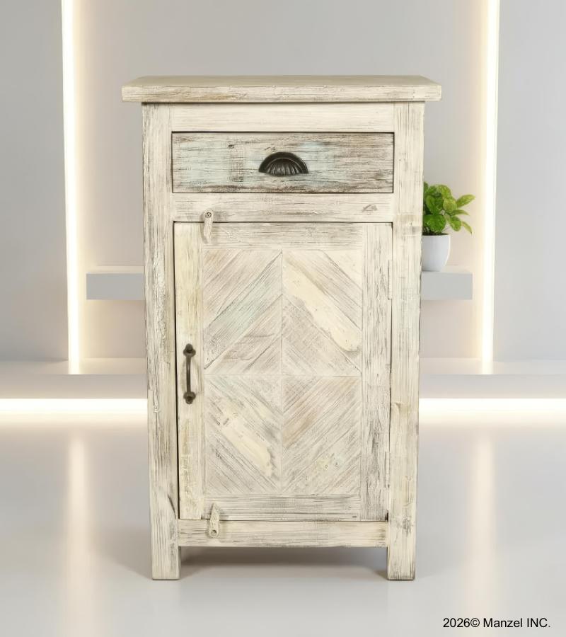RECLAIMED WOOD 1 DRAWER END TABLE / NIGHTSTAND