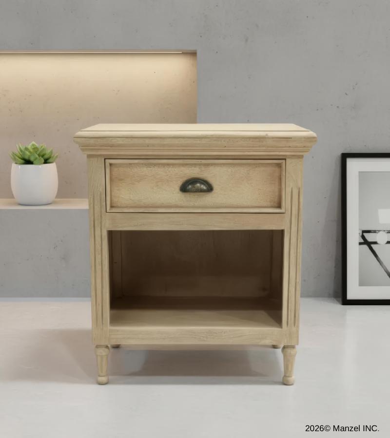 WOOD SIDE TABLE