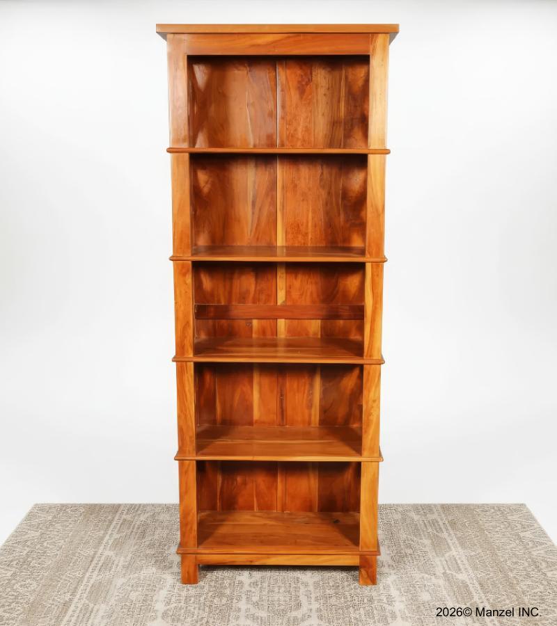 Solid Reclaimed Teak Wood Bookshelf Bookcase Shelving Unit