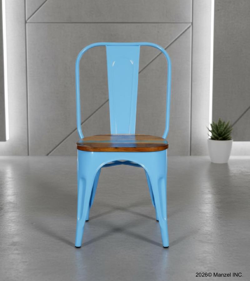 WOODEN IRON CHAIR 