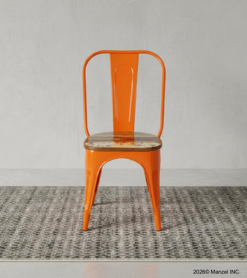 WOODEN IRON CHAIR 