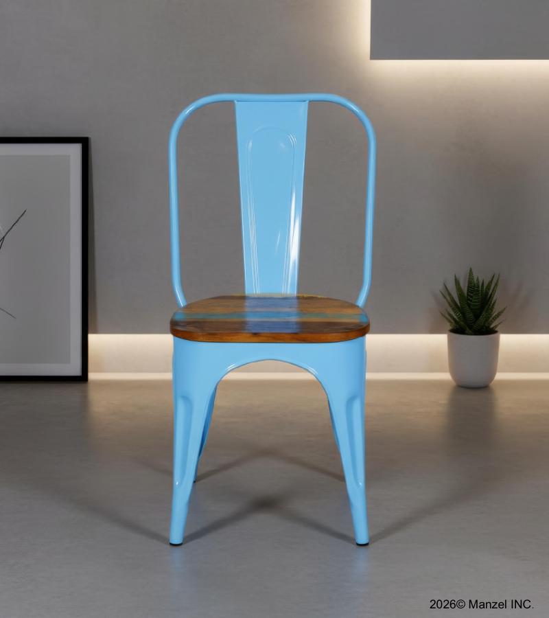 WOODEN IRON CHAIR 