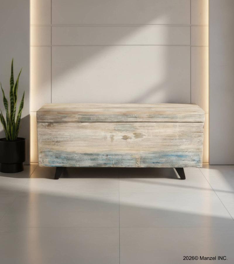 SOLID RECLAIMED TEAK WOOD STORAGE TRUNK / COFFEE TABLE