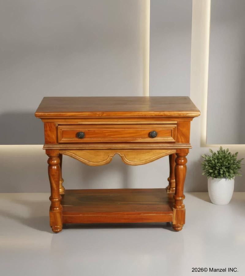 SOLID RECLAIMED TEAK WOOD SIDE BOARD W/ DRAWER