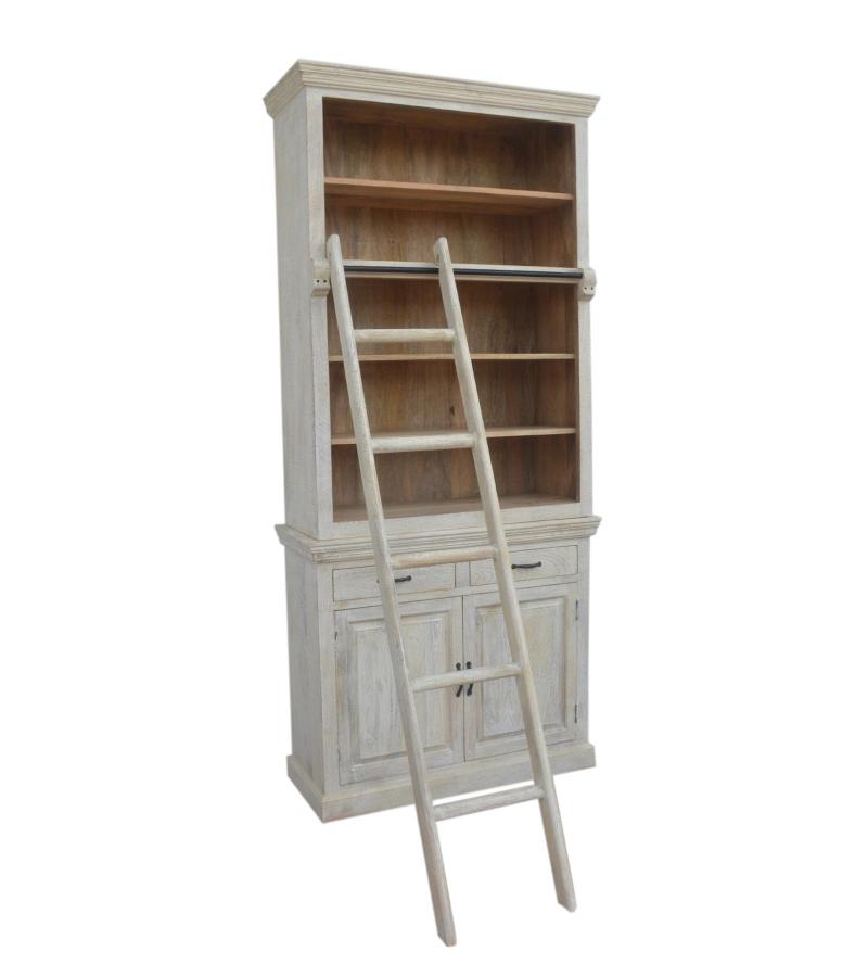 Wooden Book Case Almirah with Ladder