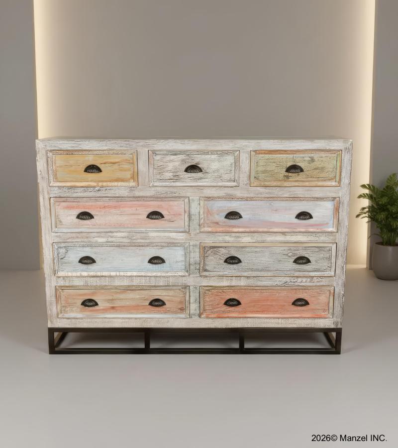 SOLID RECLAIMED TEAK WOOD DRESSER SIDEBOARD BUREAU