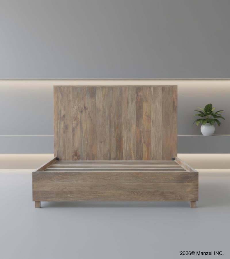 SOLID WOOD Queen bed