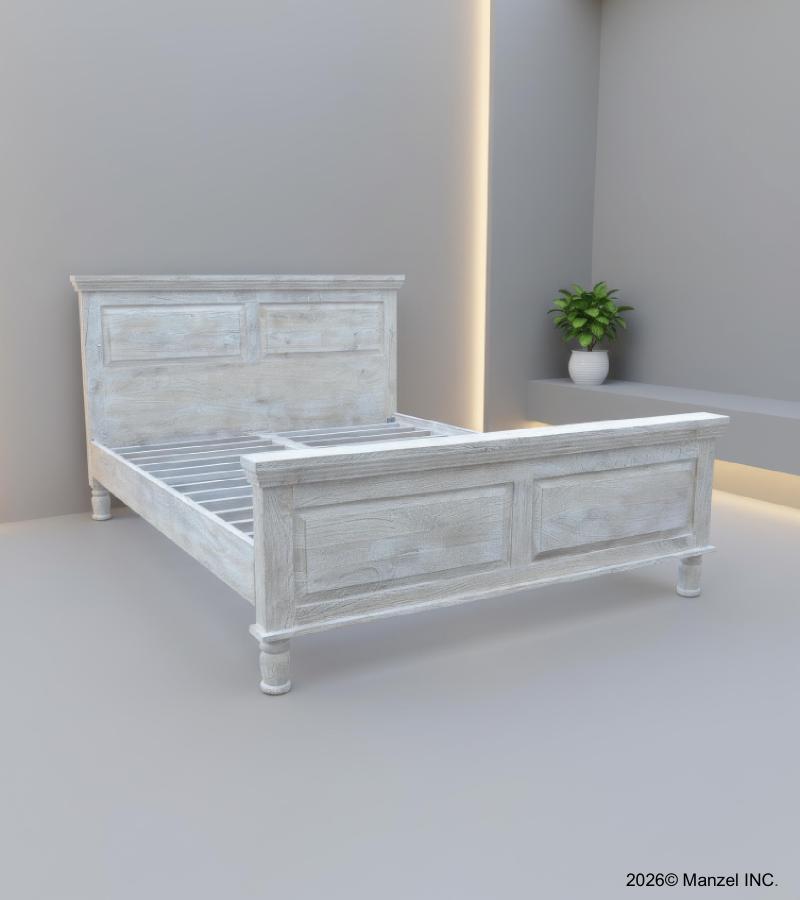 SOLID WOOD KING BED
