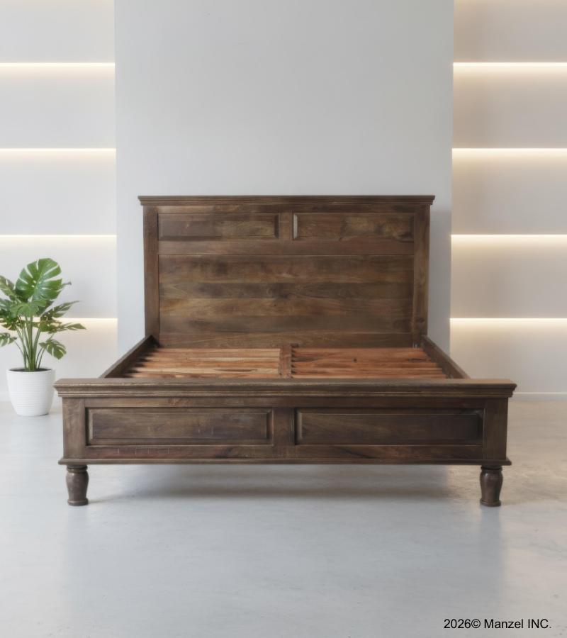 SOLID WOOD QUEEN SIZE BED