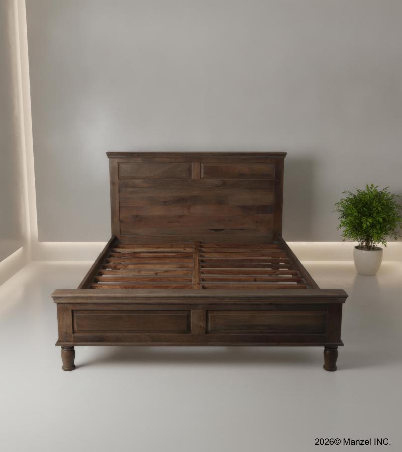 SOLID WOOD QUEEN SIZE BED