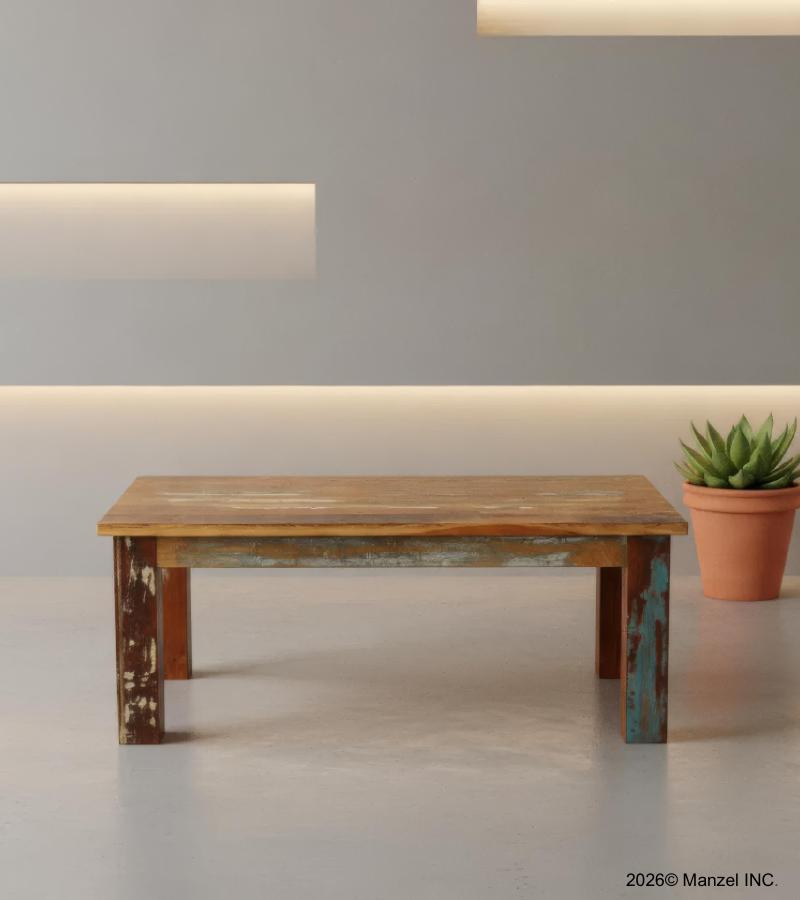 SOLID RECLAIMED TEAK WOOD COFFEE TABLE