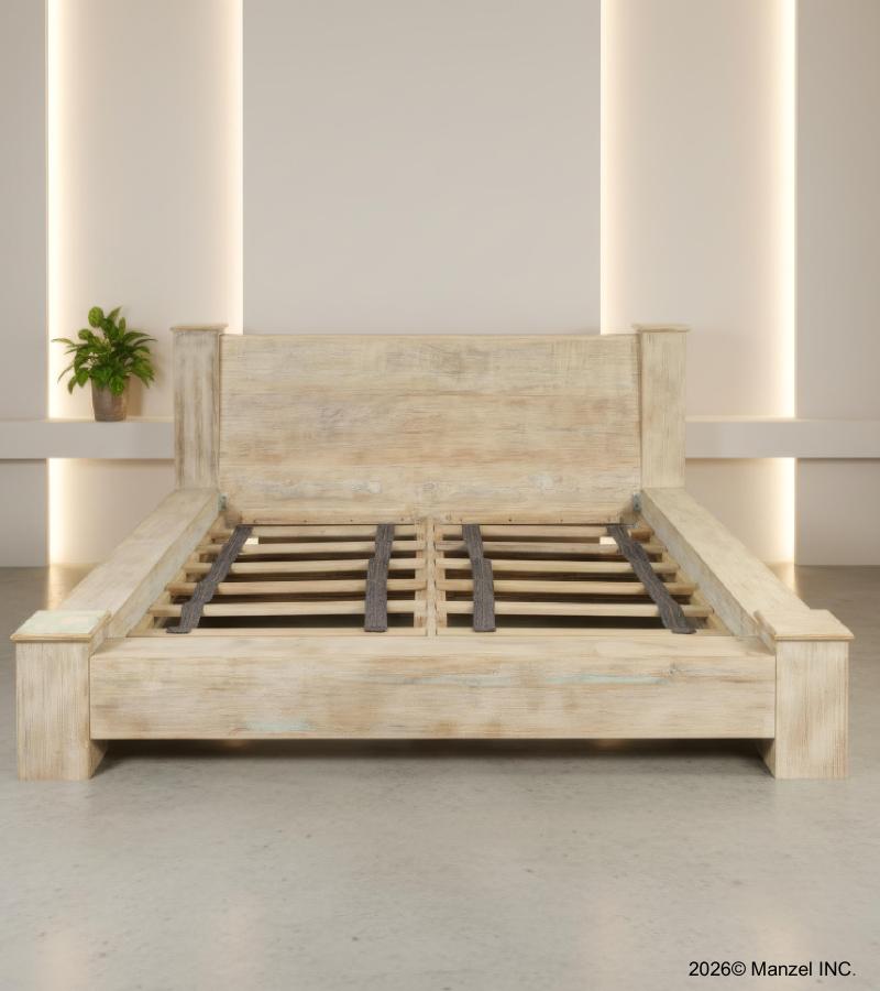 KING SOLID RECLAIMED TEAK WOOD BED