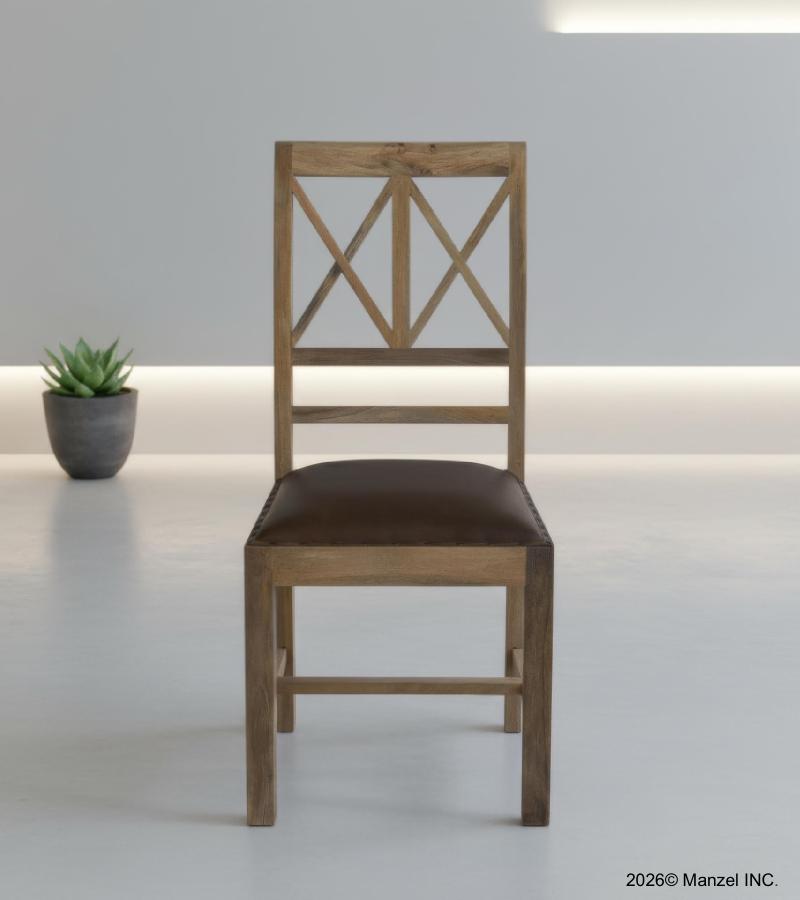 Wooden and Leather chair