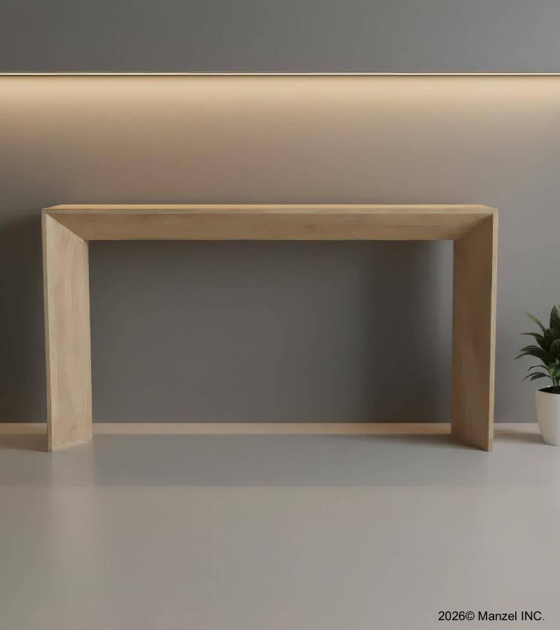 MODERN & ORGANIC SOLID WOOD CONSOLE TABLE
