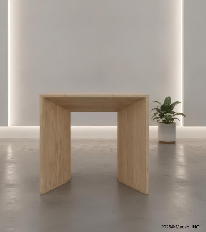 MODERN & ORGANIC SOLID WOOD END TABLE