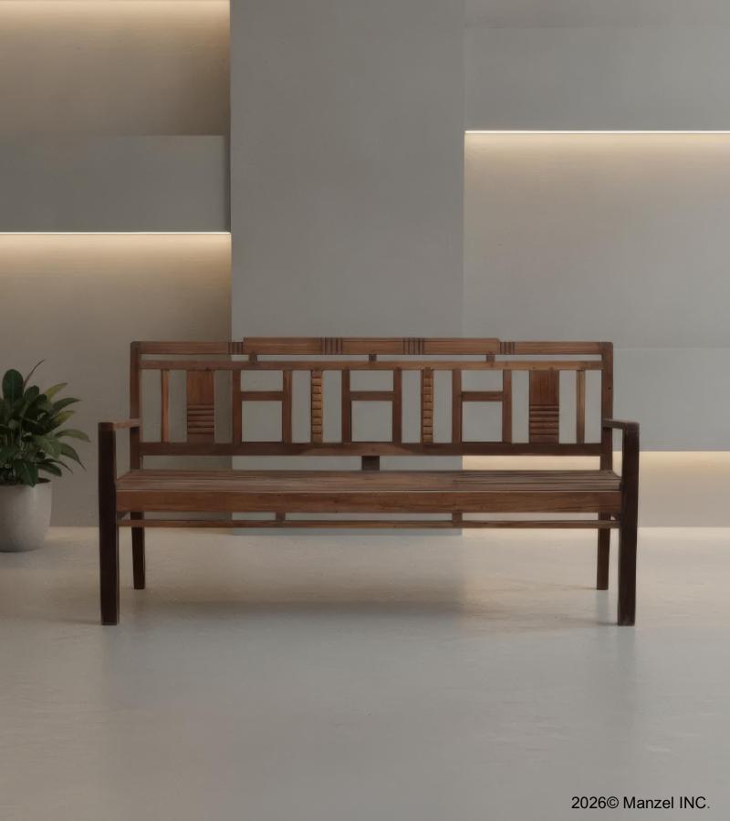 VINTAGE RECLAIMED TEAK BENCH