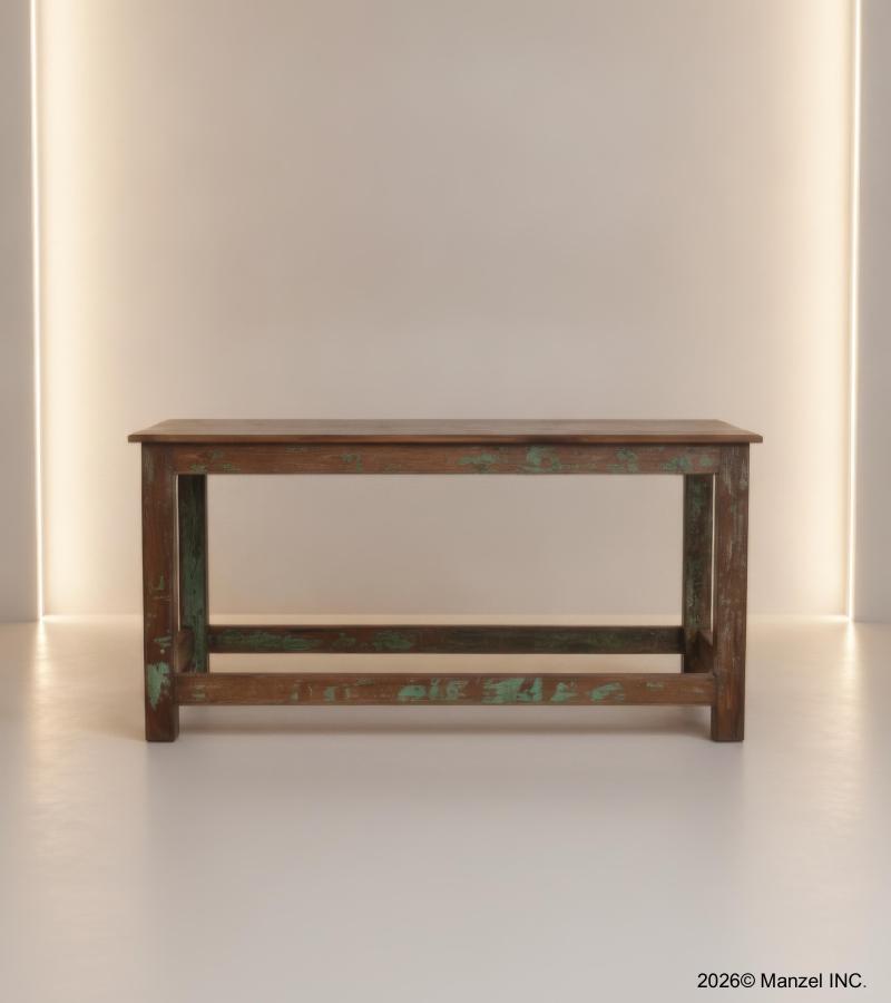 RECLAIMED TEAK CONSOLE TABLE 
