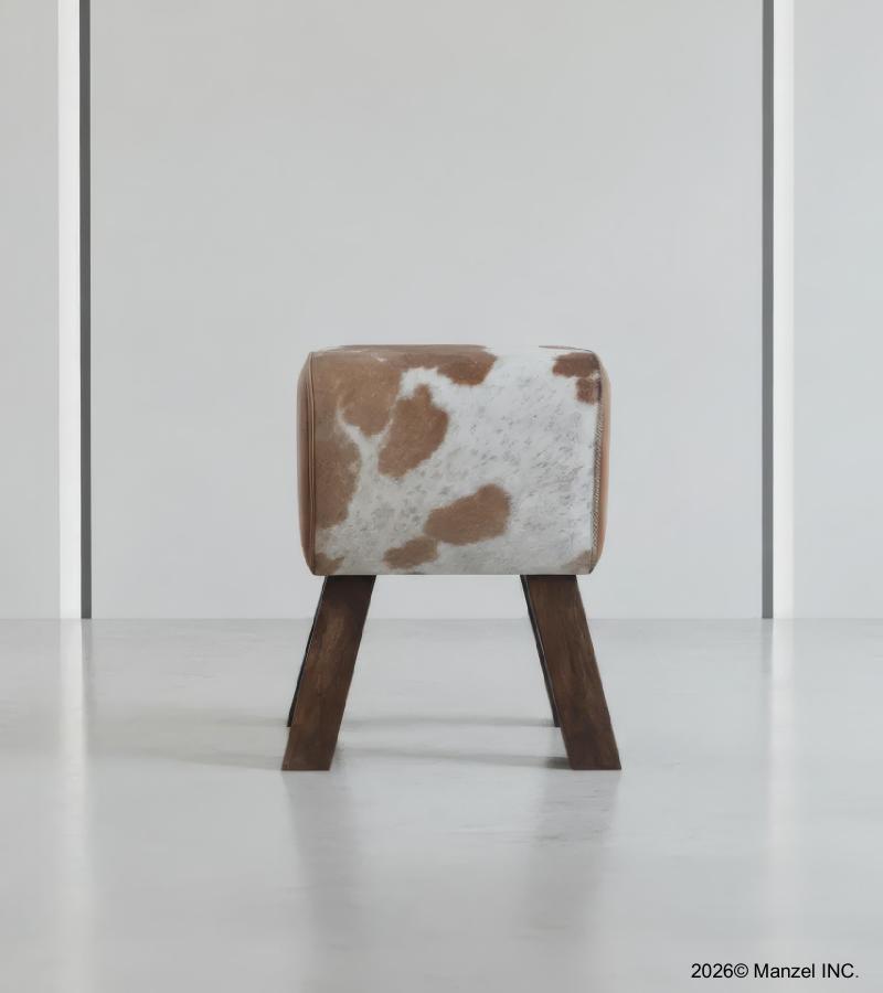 GENUINE LEATHER STOOL BENCH