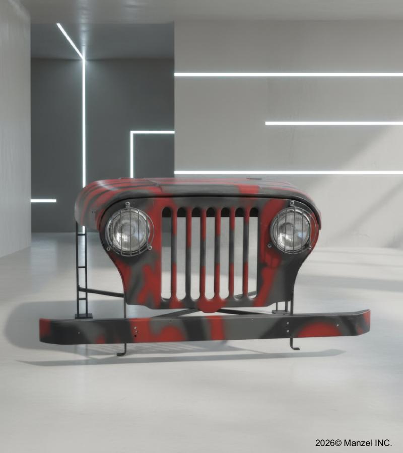 METAL JEEP INSPIRED DESK 