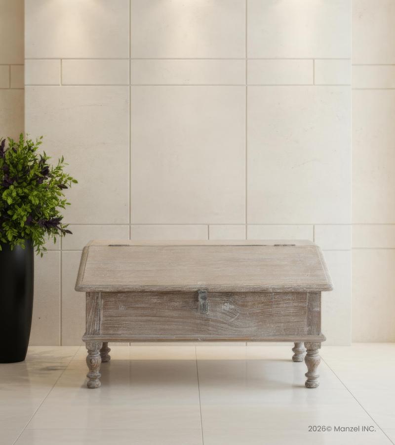 SOLID RECLAIMED WOOD SLANTED LIFT TOP DESK