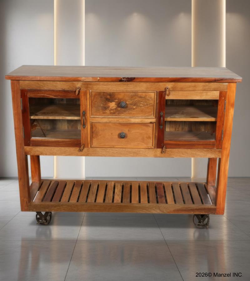 RECLAIMED TEAK + IRON SIDEBOARD / CONSOLE