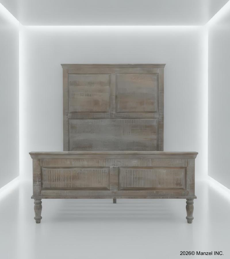 WOODEN QUEEN BED