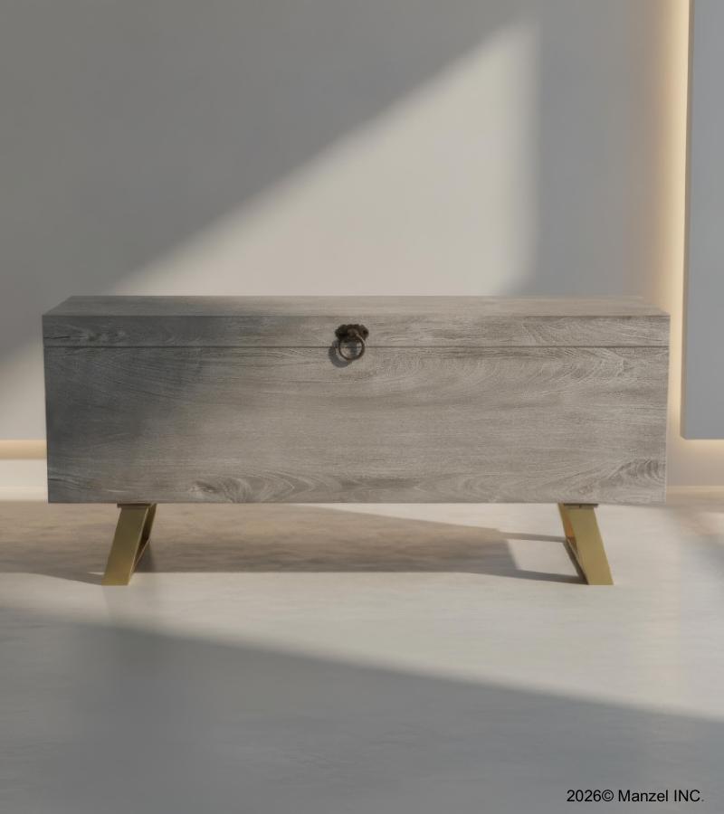 WOOD STORAGE TRUNK / COFFEE TABLE