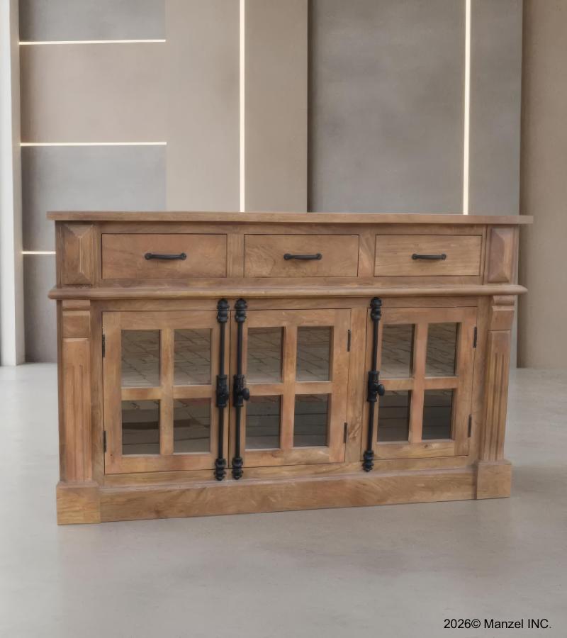 WOODEN SIDEBOARD