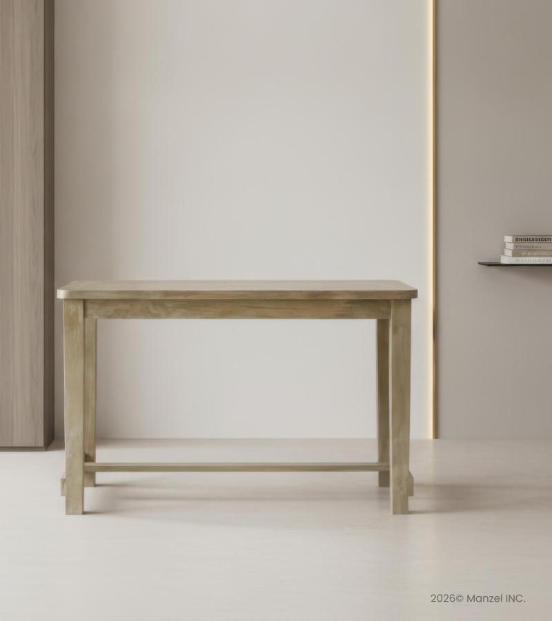 SOLID WOOD BAR HEIGHT TABLE