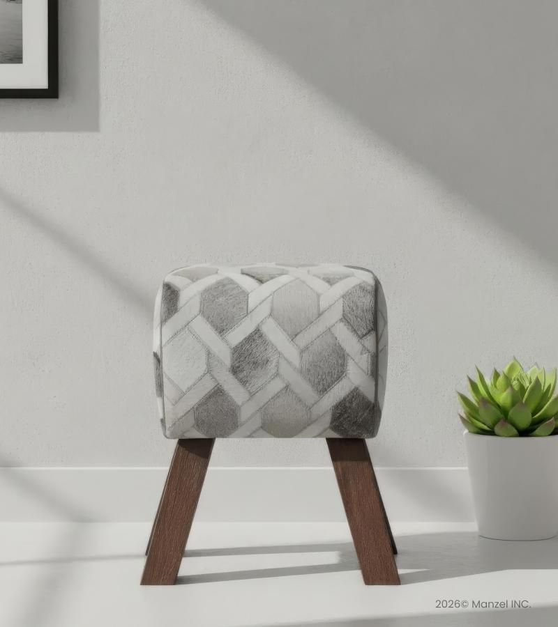  GENUINE LEATHER STOOL BENCH