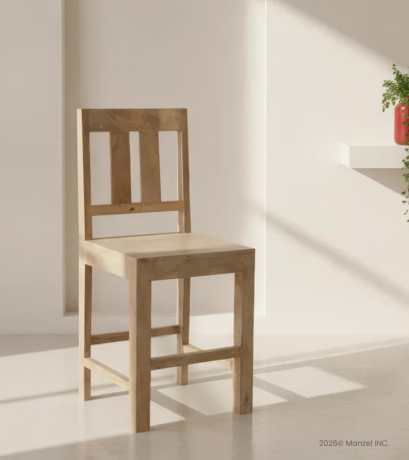 Bar wood stool