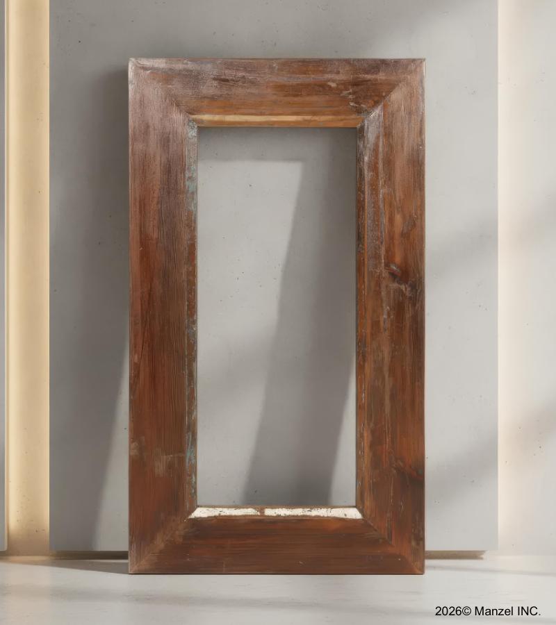 SOLID WOOD RECTANGULAR FRAME MIRROR