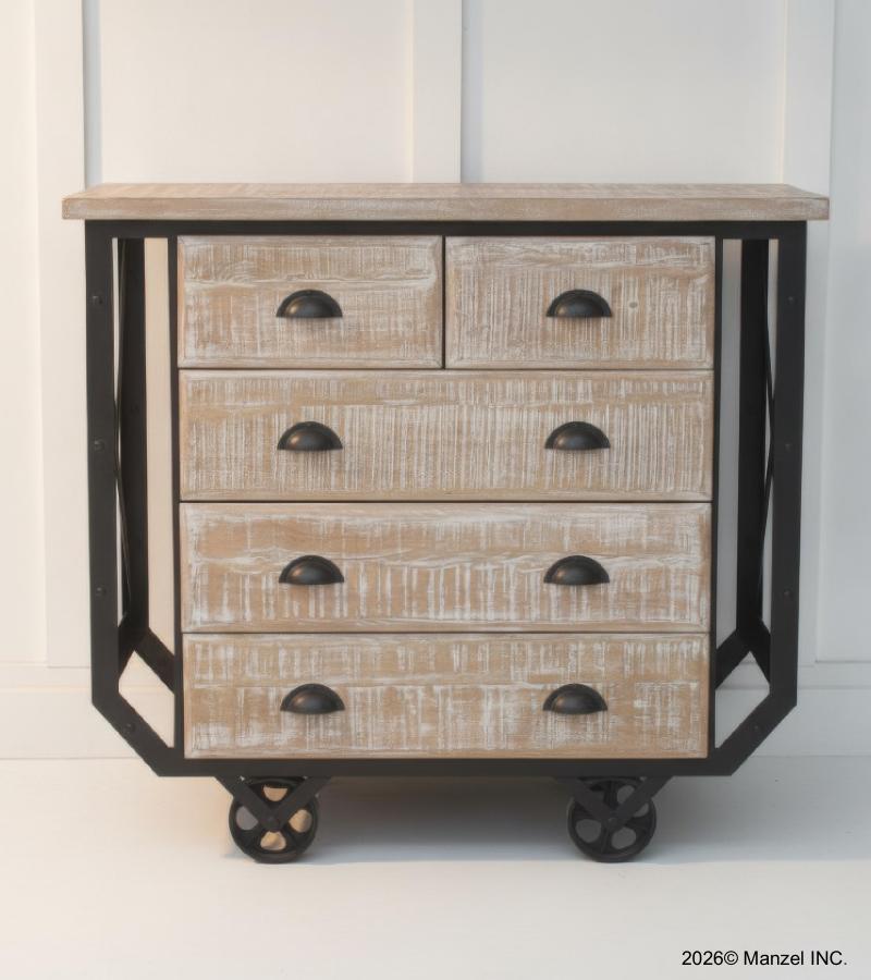 SOLID WOOD & IRON CHEST