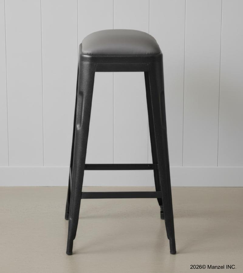 Upholstered Solid Iron Stool