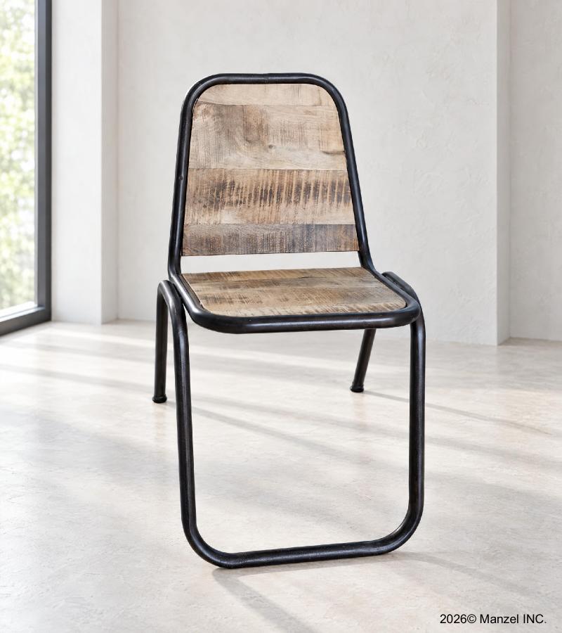 Wooden Iron Chair