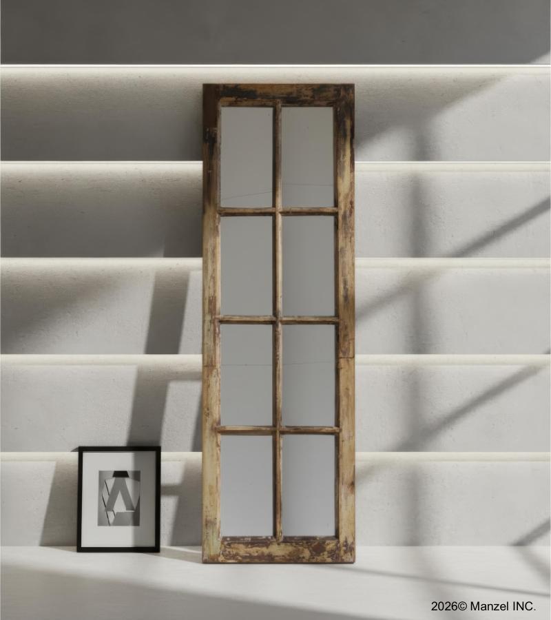 SOLID RECLAIMED WOOD WINDOW MIRROR