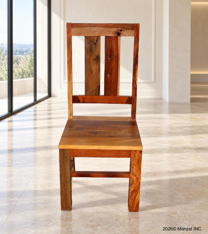 SOLID HAND  RECLAIMED TEAK CHAIR.