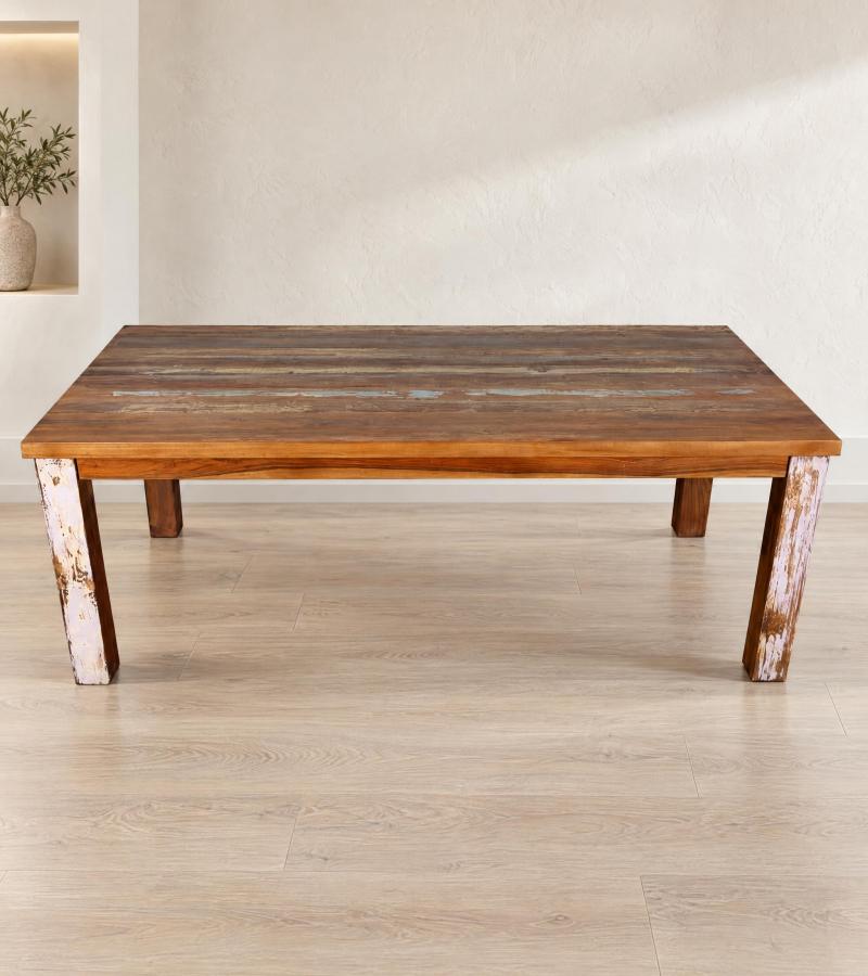 RECLAIMED SOLID TEAK WOOD DINING TABLE