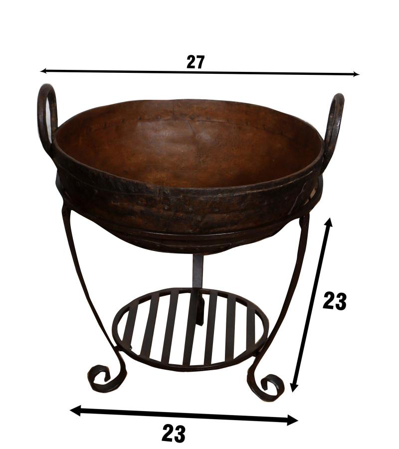 IRON KADAI WITH STAND