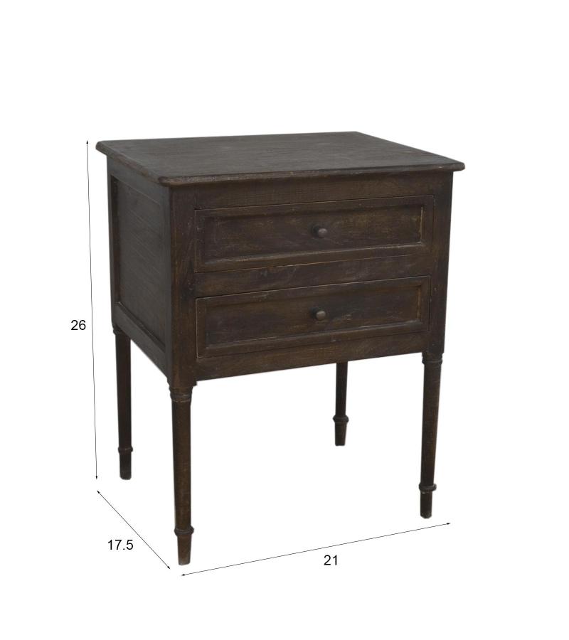 SOLID WOOD NIGHTSTAND END TABLE