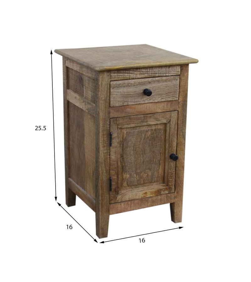 SOLID WOOD NIGHTSTAND / END TABLE