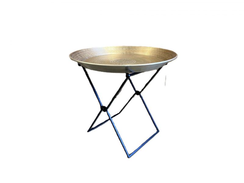 Brass end table