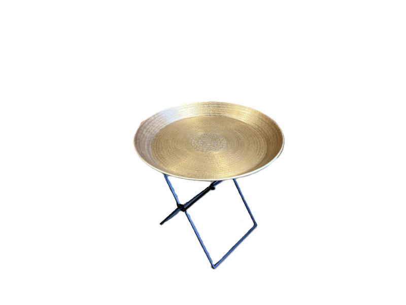 Brass end table