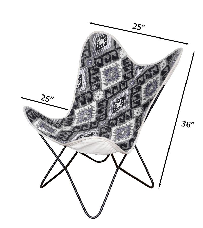 CANVAS & IRON BUTTERFLY CHAIR