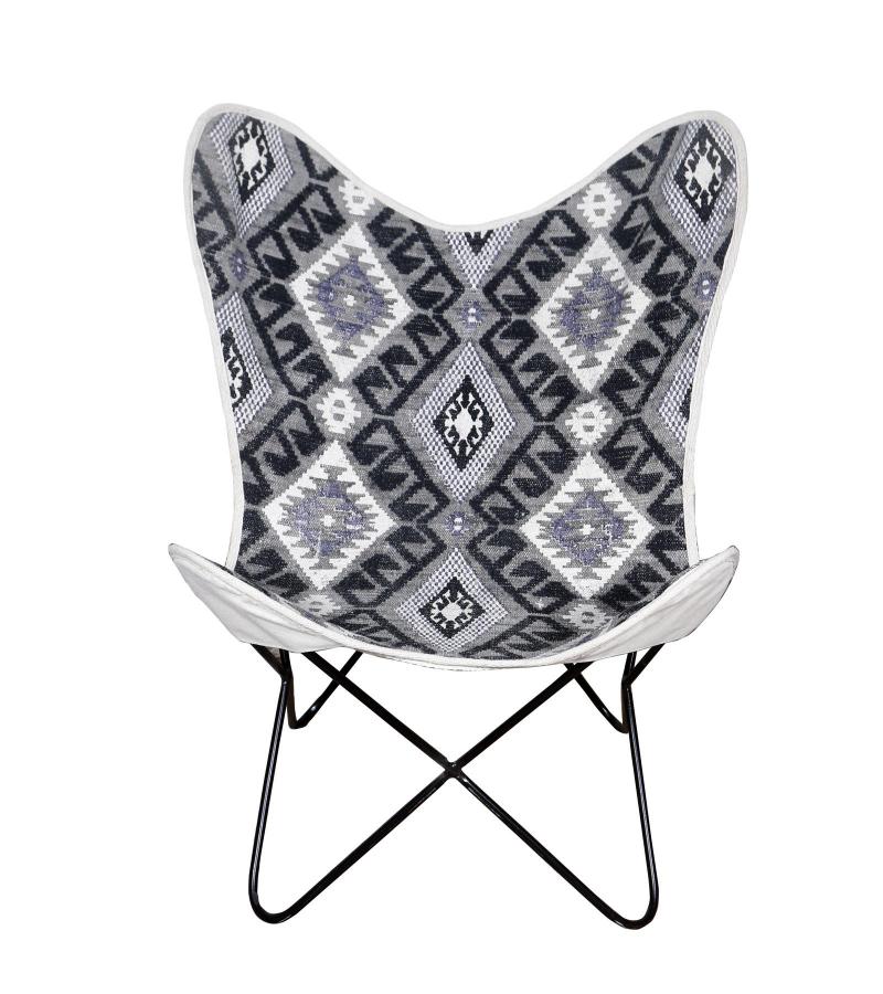 CANVAS & IRON BUTTERFLY CHAIR